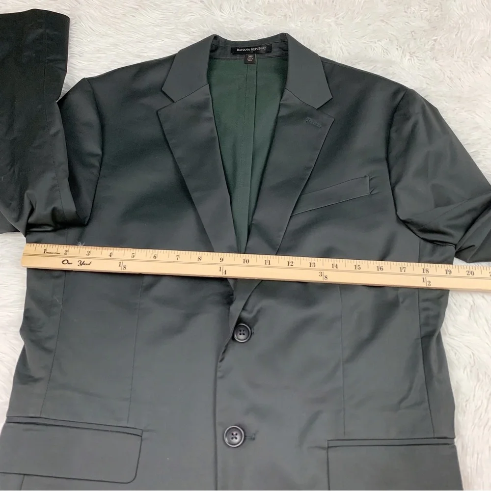Banana‎ Republic Mens 38S tailored fit 2 button chino blazer sport coat grey